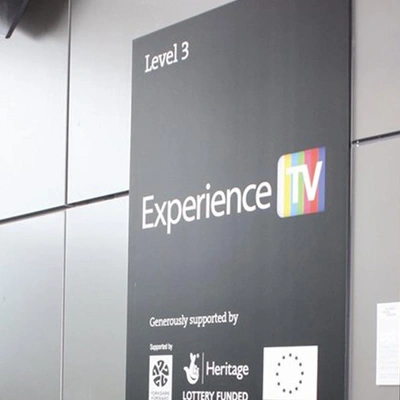 Aluminium composite Dibond sign panel for UK outdoor use