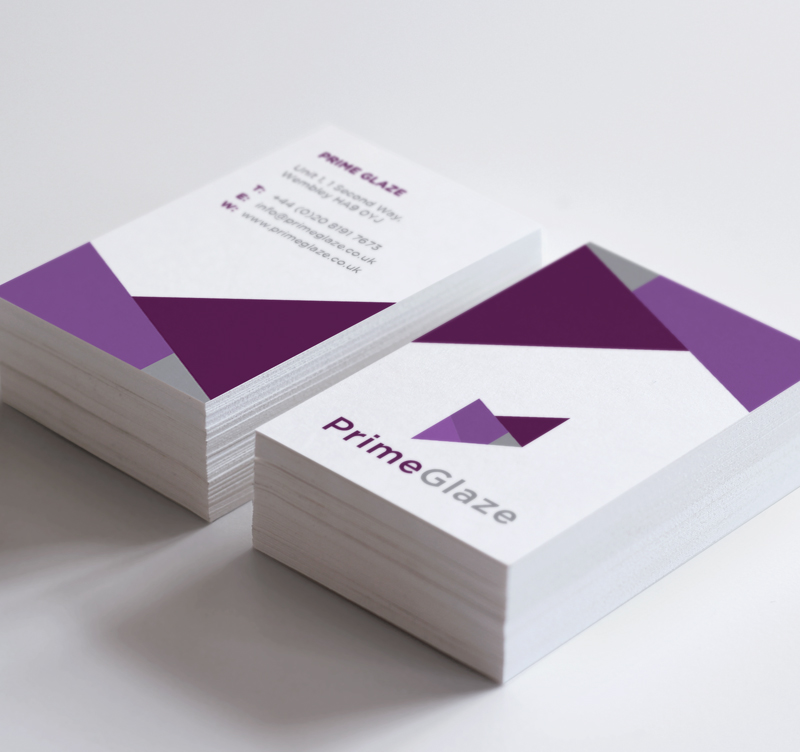 Premium business cards with velvet coating printed in UK