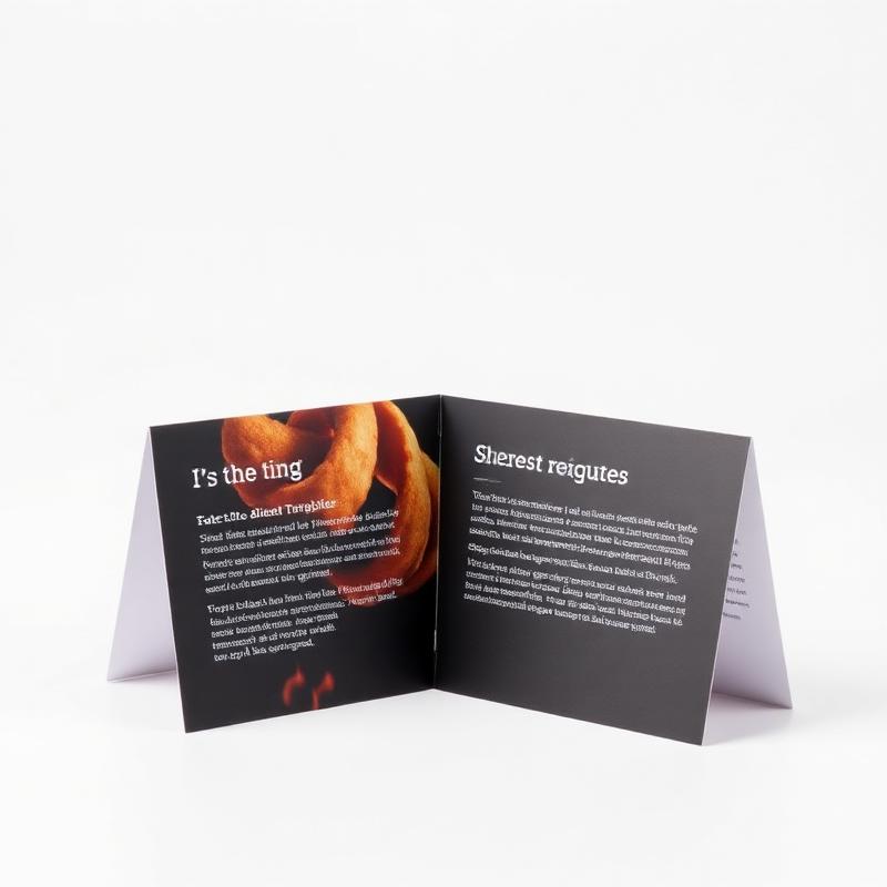 Double sided tent cards for UK restaurant tables